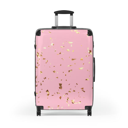Valise rose confitti