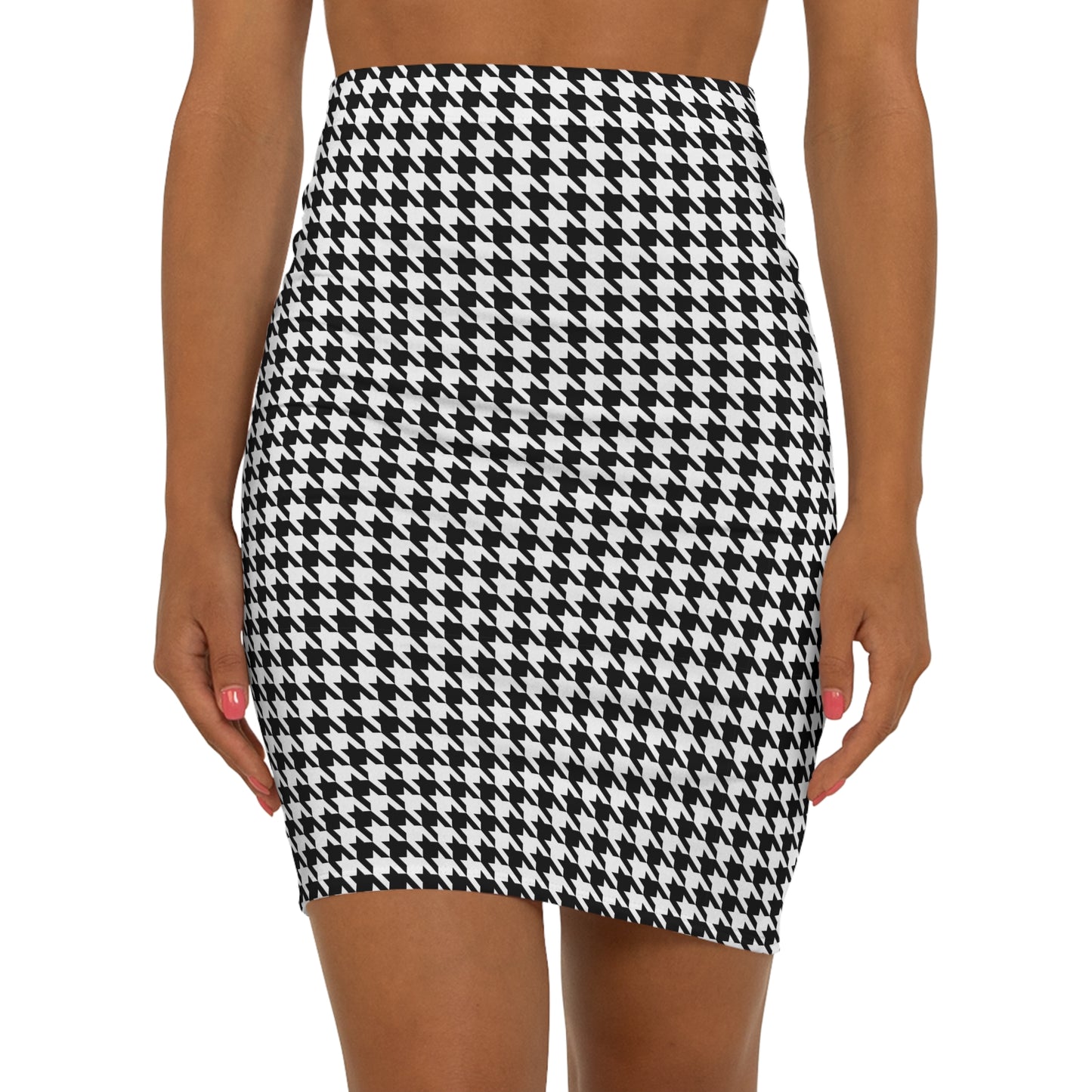 Jupe blanche et noir à motif pour femmes - KLASS