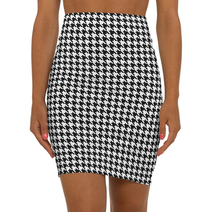 Jupe blanche et noir à motif pour femmes - KLASS