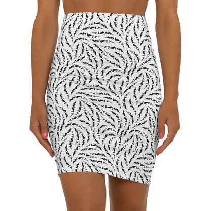 Jupe blanche avec motif noir pour femmes - KLASS