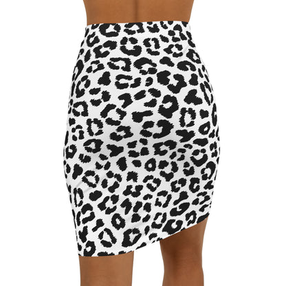 Jupe blanche et noir style leopard - KLASS