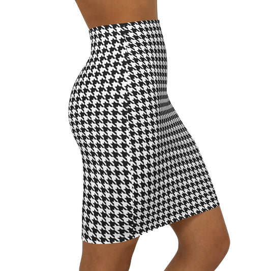 Jupe blanche et noir à motif pour femmes - KLASS