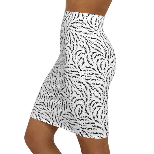 Jupe blanche avec motif noir pour femmes - KLASS