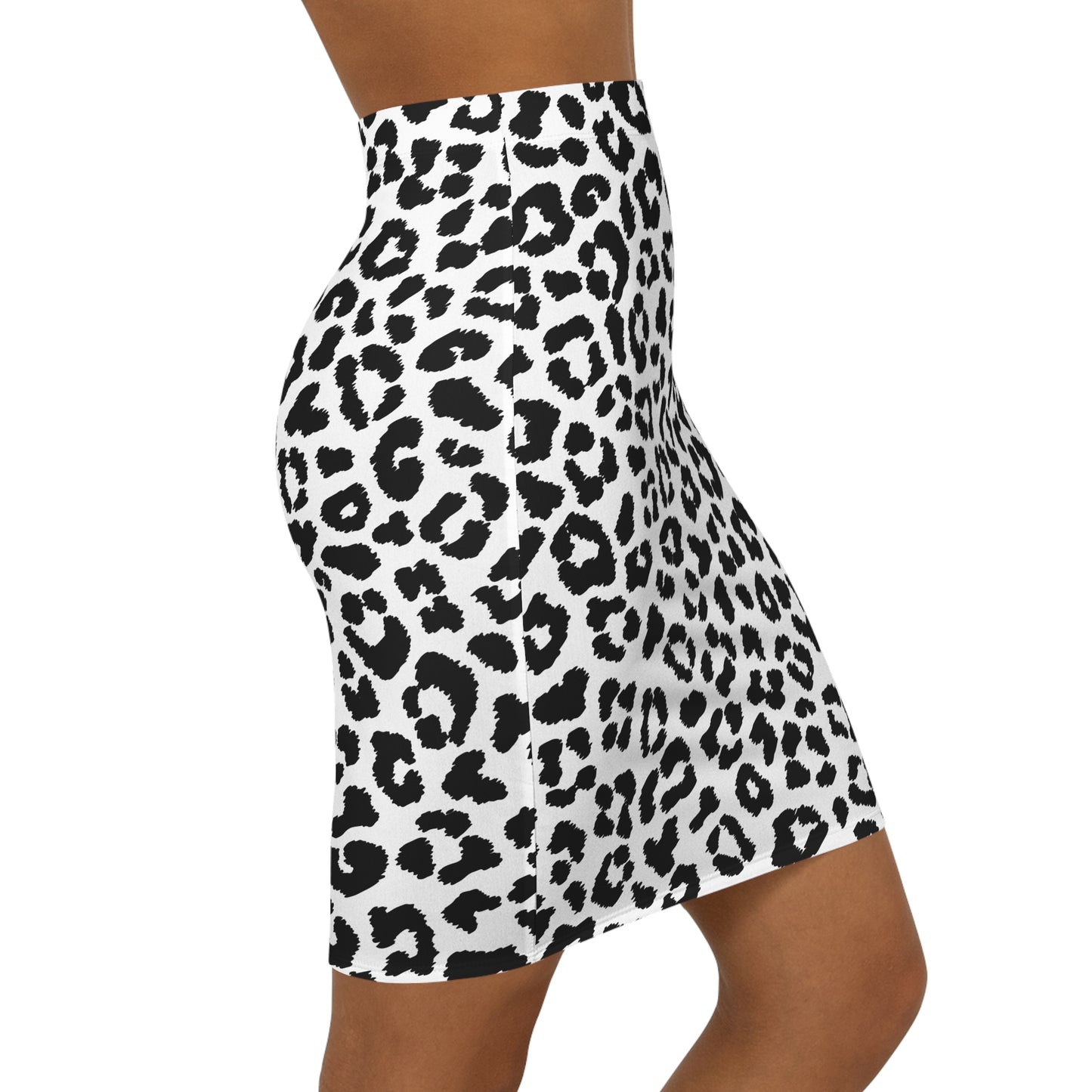 Jupe blanche et noir style leopard - KLASS