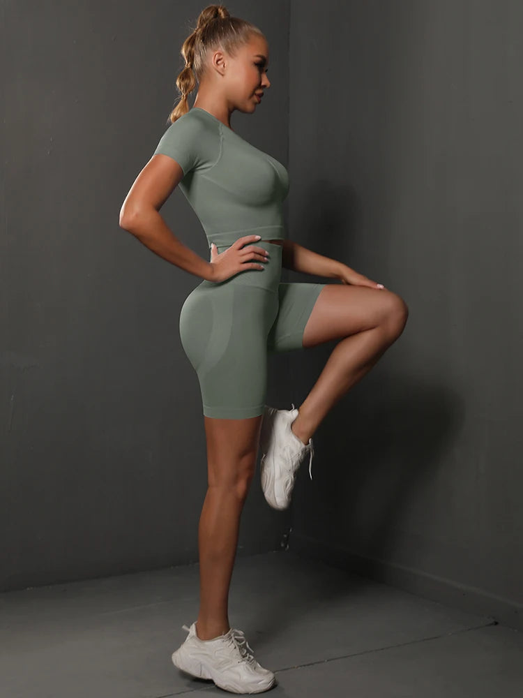 Ensemble de yoga sans couture