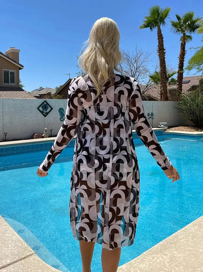 Ensemble bikini taille haute à bandages
